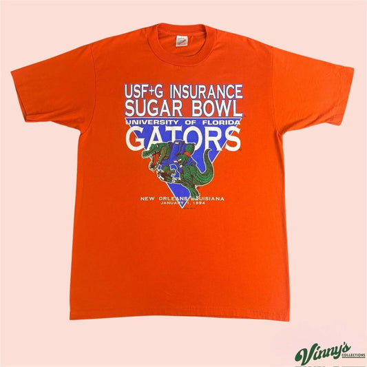 Vintage 90s 1994 Jerzees Florida Gators Sugar Bowl College Shirt Mens Large
