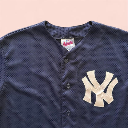 Vintage 90s Majestic MLB New York Yankees Baseball Jersey Mens Large