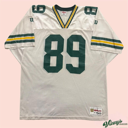 Vintage 90s Wilson NFL Green Bay Packers Mark Chmura Football Jersey Mens XL