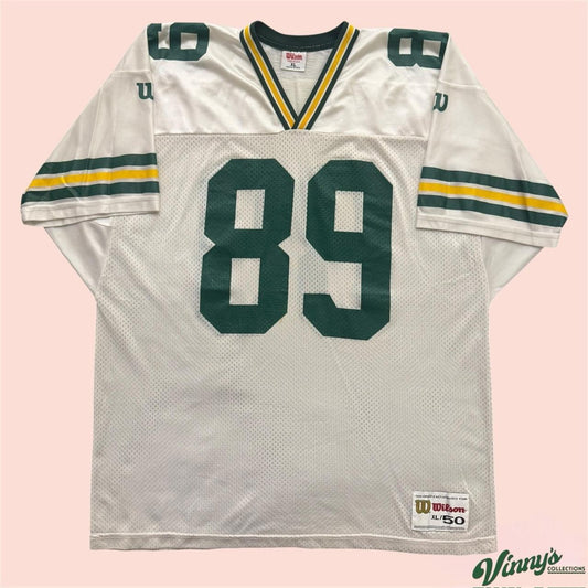 Vintage 90s Wilson NFL Green Bay Packers Mark Chmura Football Jersey Mens XL