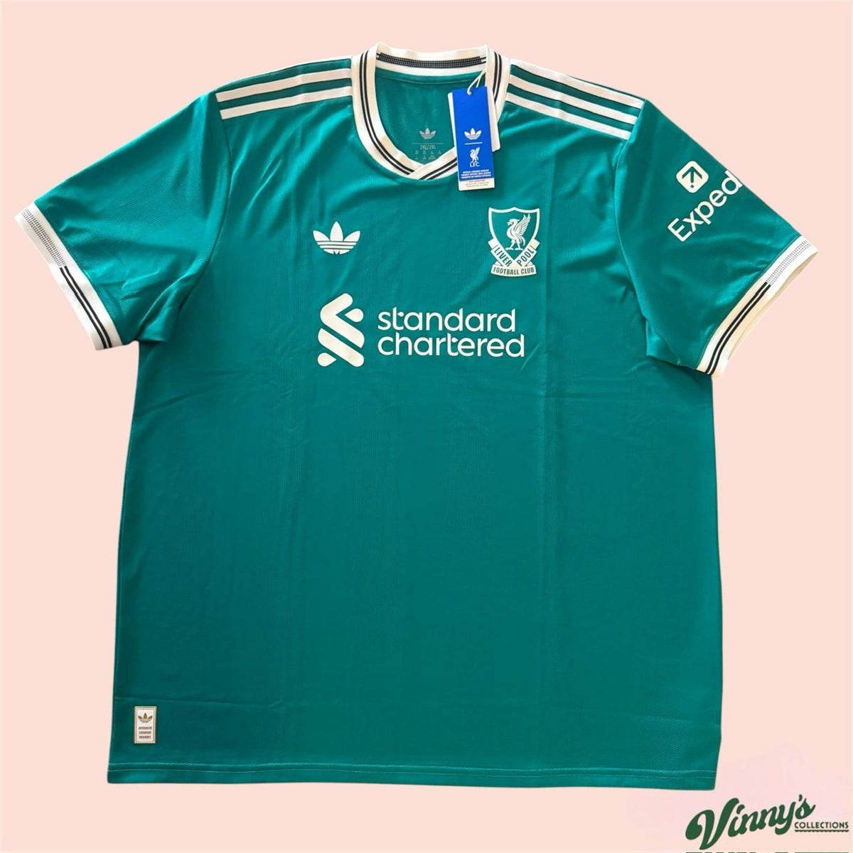 NWT 2025/26 Adidas Liverpool Third Soccer Jersey Kit Mens 2XL