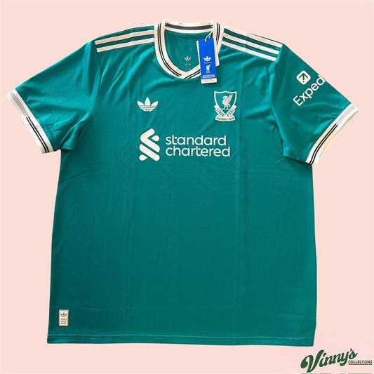 NWT 2025/26 Adidas Liverpool Third Soccer Jersey Kit Mens 2XL
