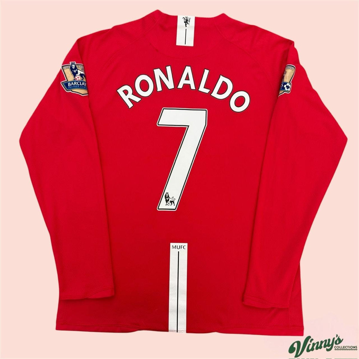 Vintage 2008 Nike Manchester United Cristiano Ronaldo Soccer Jersey Mens XL