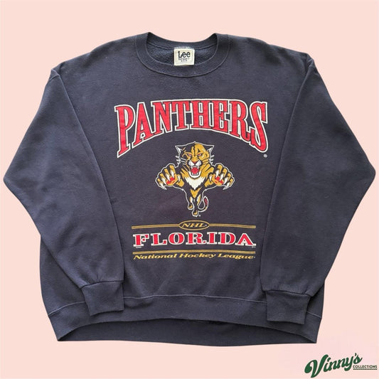 Vintage 90s Lee Sport NHL Florida Panthers Hockey Sweatshirt Mens 2XL
