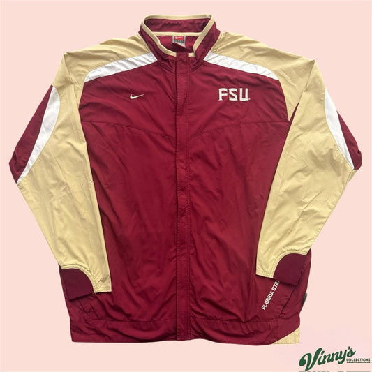 Vintage 00s Nike Florida State FSU Seminoles Track Jacket Windbreaker Mens XL