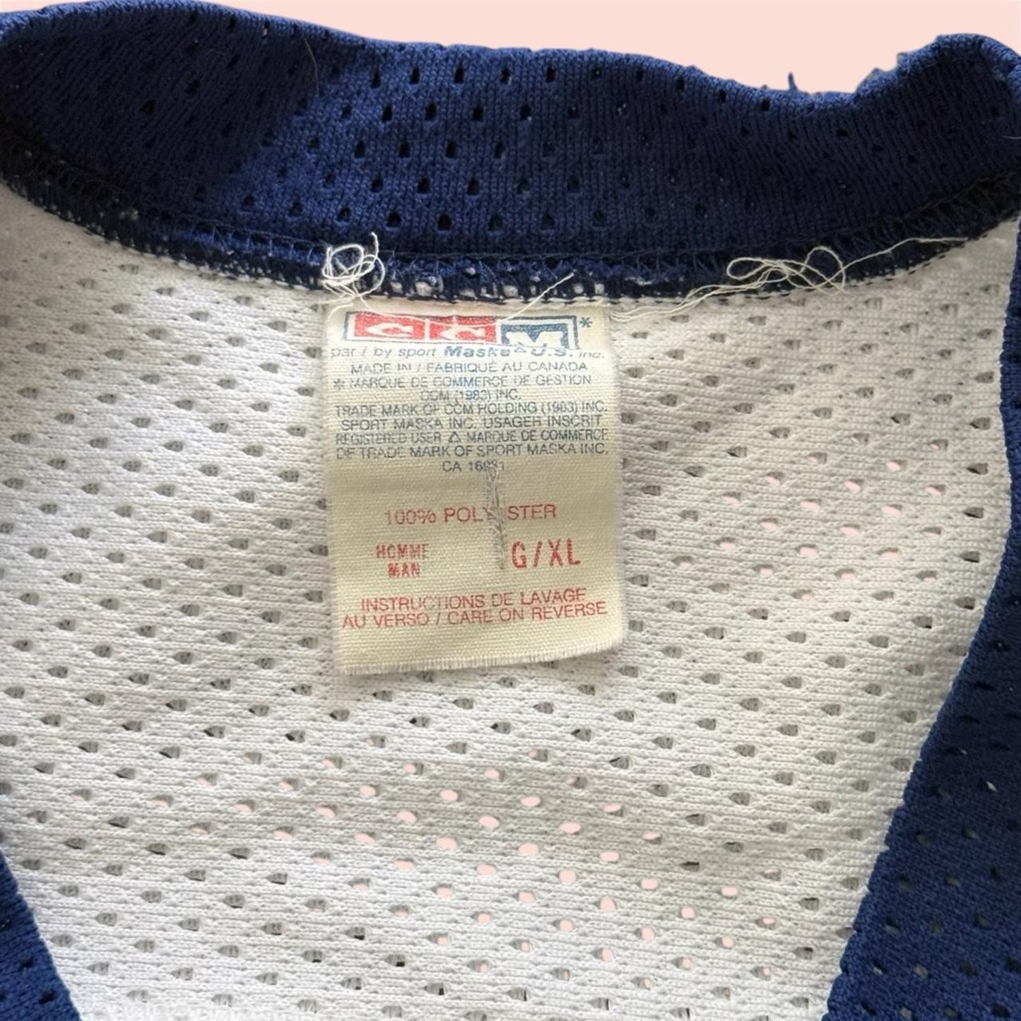 Vintage CCM NFL Toronto Maple Leafs Hockey Jersey Mens Large