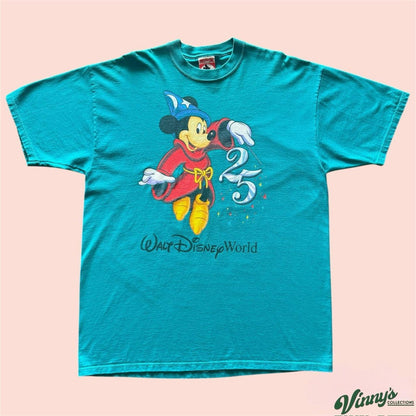 Vintage 90s 1996 Mickey Inc Walt Disney 25th Anniversary Shirt Mens XL