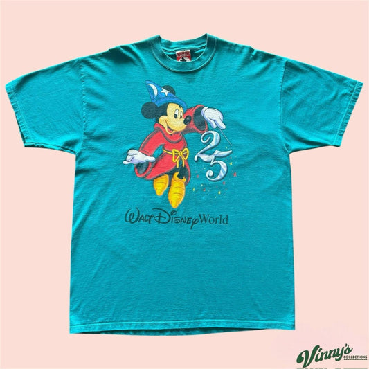 Vintage 90s 1996 Mickey Inc Walt Disney 25th Anniversary Shirt Mens XL