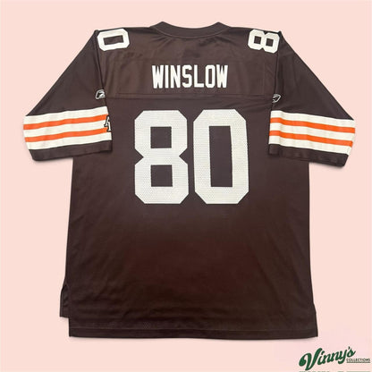 Vintage 00s NFL Cleveland Browns Kellen Winslow Jr Football Jersey Mens XL