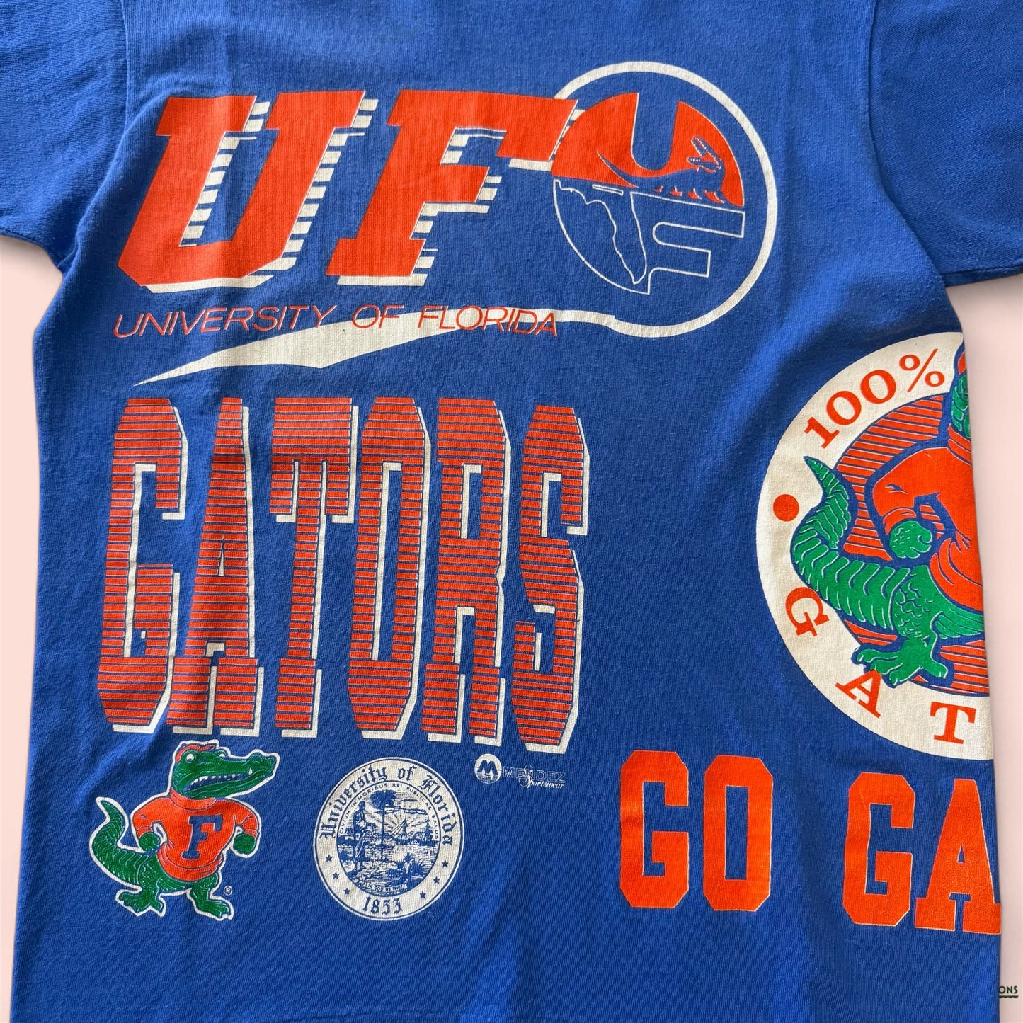 Vintage NCAA Florida Gators AOP College Shirt Mens Medium