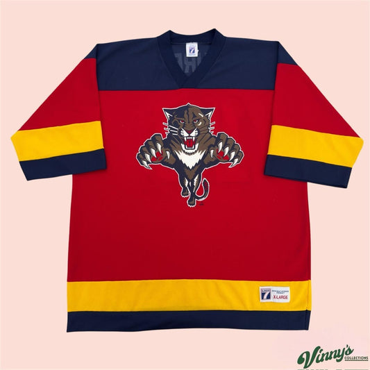 Vintage 90s Logo 7 Florida Panthers Pavel Bure Hocley Jersey Mens XL
