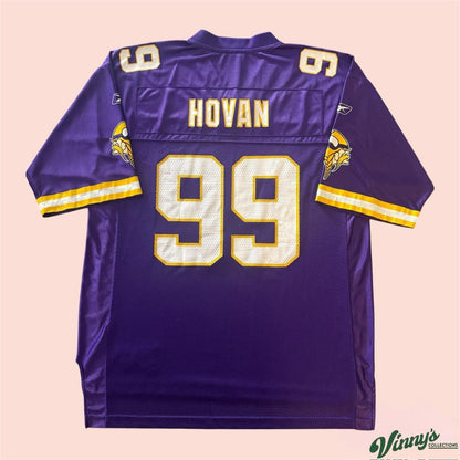 Vintage Reebok NFL Minnesota Vikings Chris Hovan Football Jersey Mens Large
