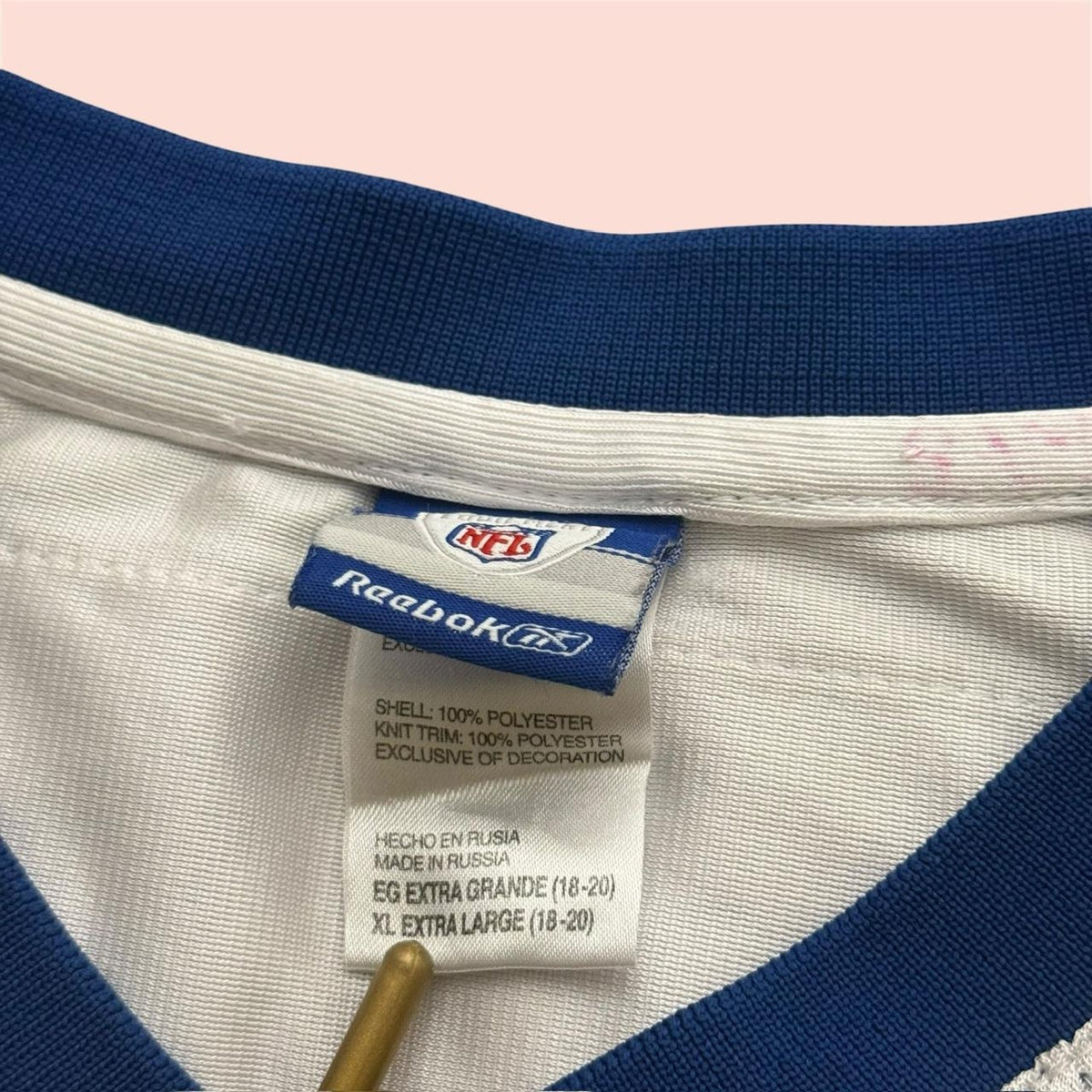 Vintage 00s Reebok New England Patriots Tom Brady Super Bowl Jersey Youth XL