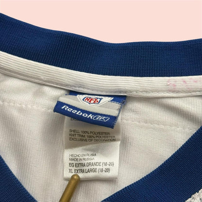 Vintage 00s Reebok New England Patriots Tom Brady Super Bowl Jersey Youth XL