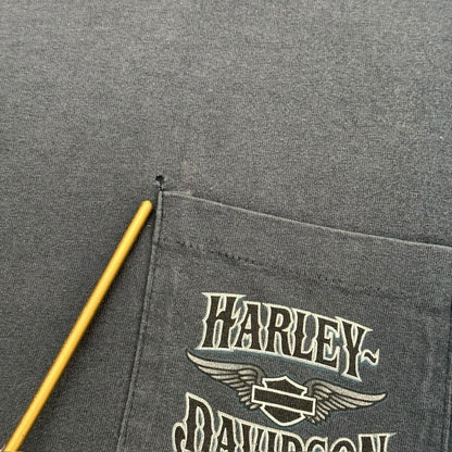 Vintage 00s Harley Davidson Beartooth Billings Montana Biker Shirt Mens Large
