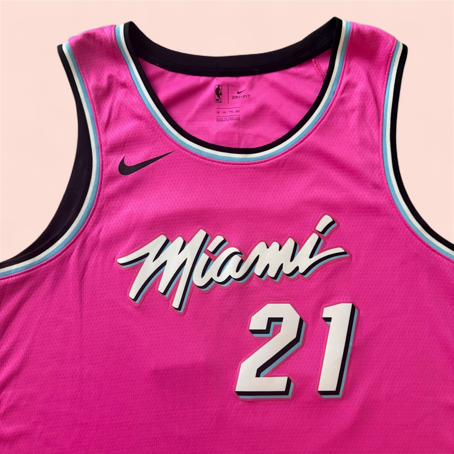 Nike NBA Miami Heat Hassan Whiteside Basketball Jersey Mens 56 2XL