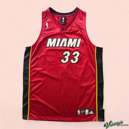 Adidas NBA Miami Heat Alonzo Mourning Basketball Jersey Mens 48 XL