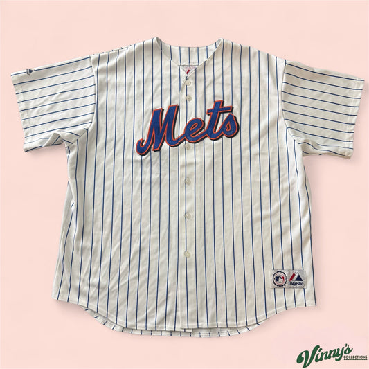 Majestic MLB New York Mets Pedro Martinez Baseball Jersey Mens XL