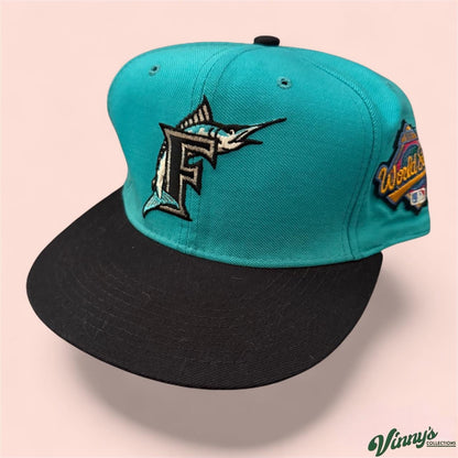 Vintage New Era 1997 Florida Marlins World Series Fitted Hat 7 3/8