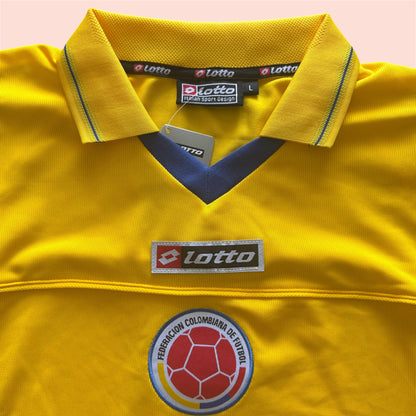 Vintage Lotto 2003 Colombia National Soccer Jersey Kit Mens Large