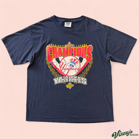 Vintage 1996 Lee Sport MLB New York Yankees Baseball Shirt Mens XL