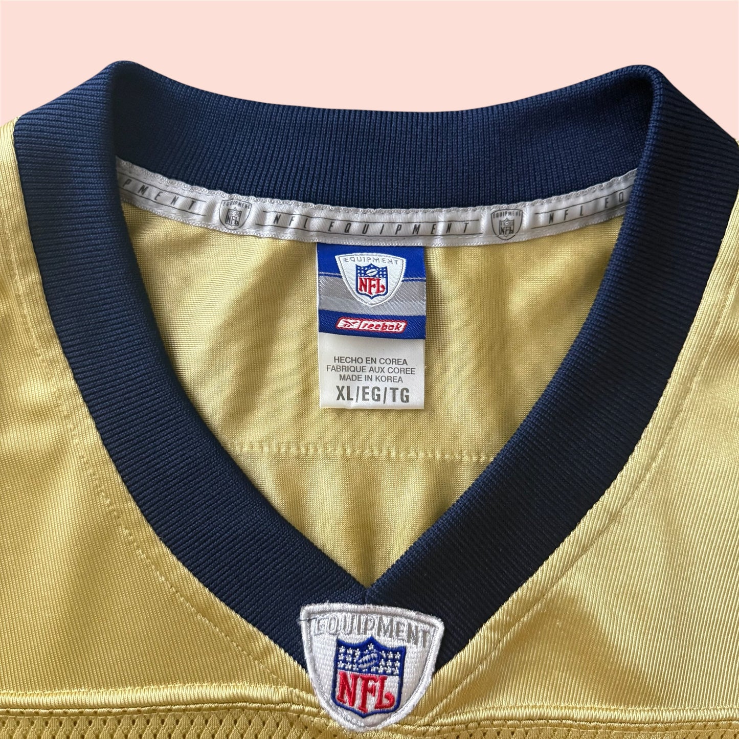 Reebok NFL St Louis Rams Marshall Faulk Football Jersey Mens XL