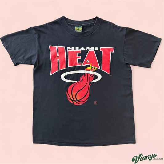 Vintage Home Team NBA Miami Heat Basketball Shirt Mens XL