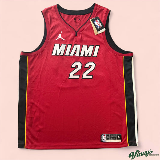 Jordan NBA Miami Heat Jimmy Butler Basketball Jersey Mens 56 2XL