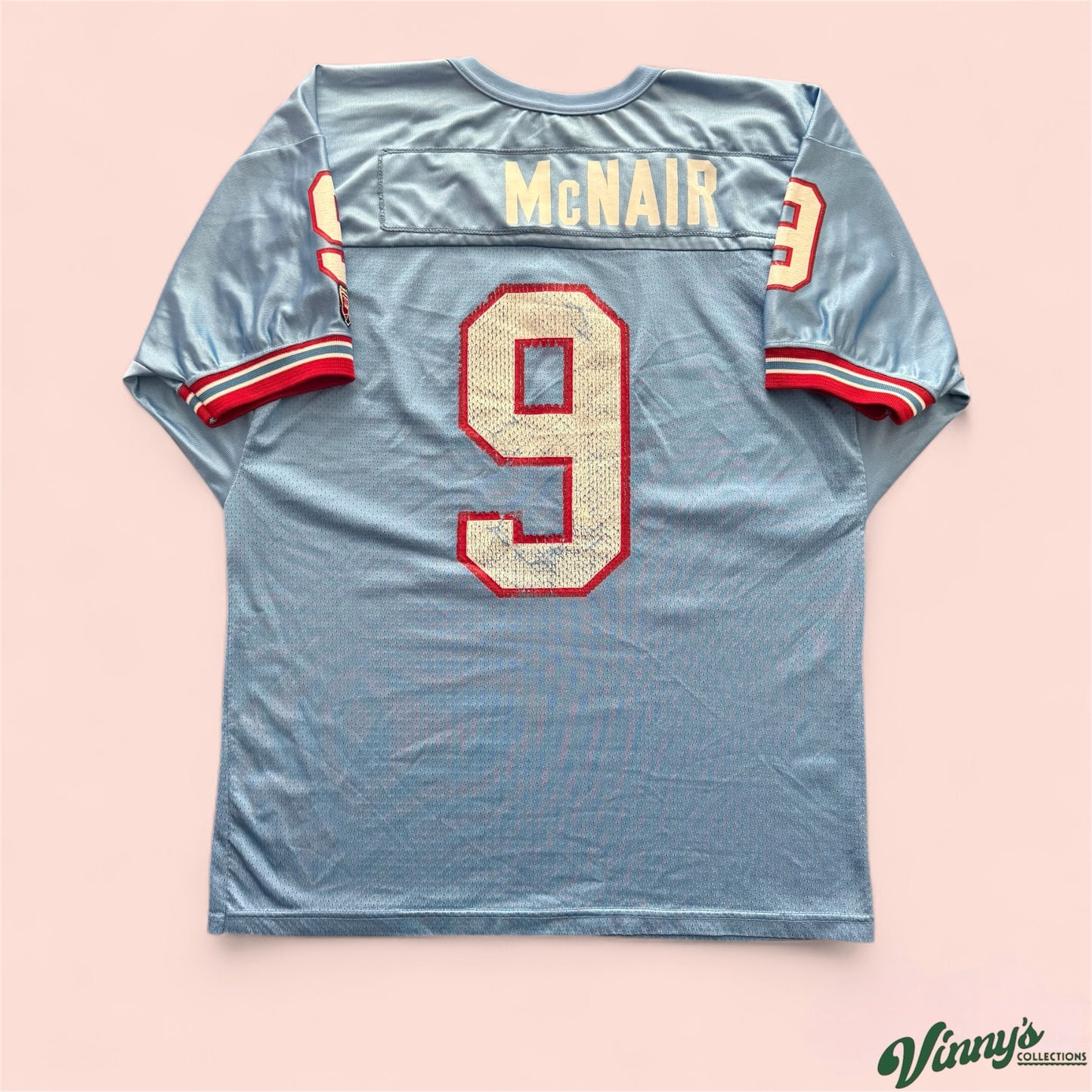 Vintage Wilson NFL Houston Oilers Steve McNair Football Jersey Mens XL