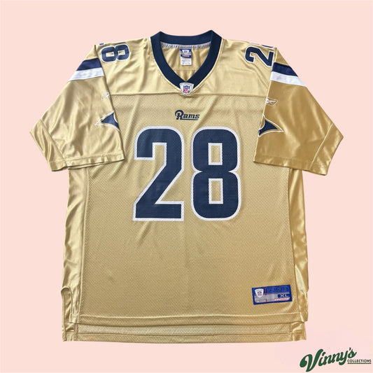 Reebok NFL St Louis Rams Marshall Faulk Football Jersey Mens XL