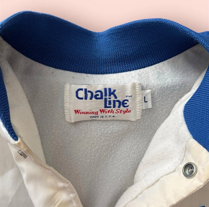 Vintage Chalk Line NFL New York Giants Football Bomber Jacket Mens Large