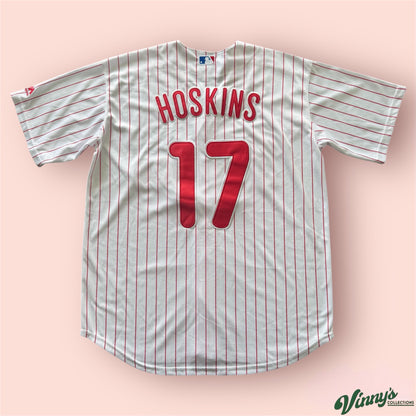 Majestic MLB Philadelphia Phillies Rhys Hoskins Baseball Jersey Mens Medium
