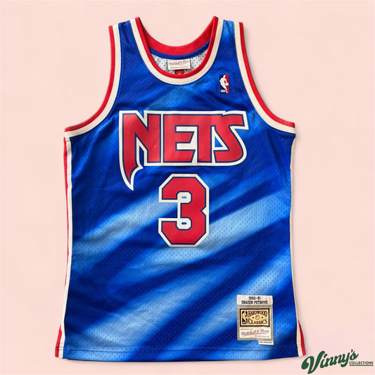 Mitchell Ness NBA New Jersey Nets Drazen Petrovic Basketball Jersey Mens Medium