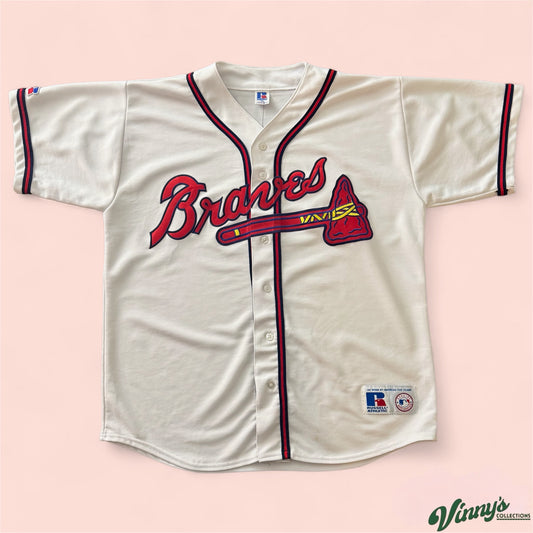 Russell Athletic MLB Atlanta Braves Baseball Jersey Mens XL