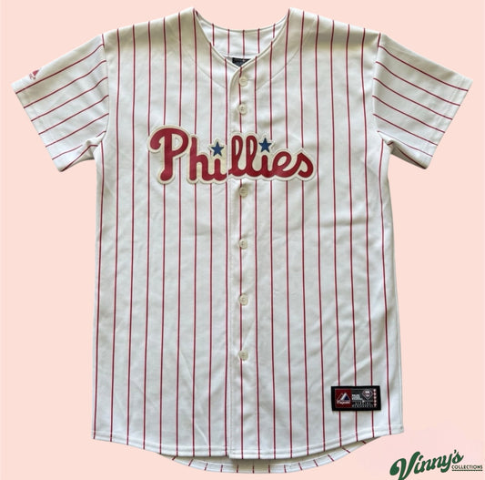 Majestic MLB Philadelphia Phillies Raul Ibanez Baseball Jersey Youth XL