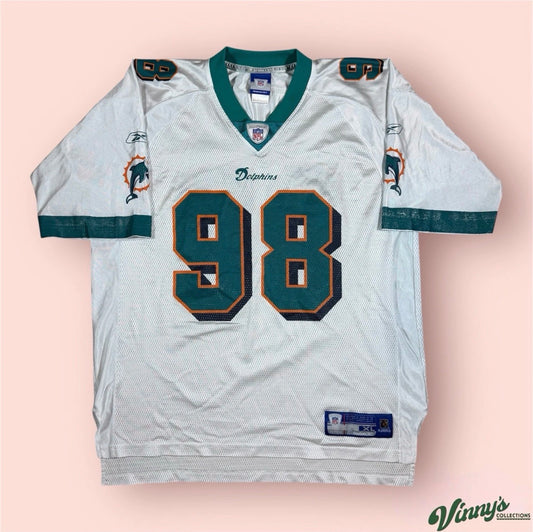 Reebok NFL Miami Dolphins Matt Roth Football Jersey Mens XL