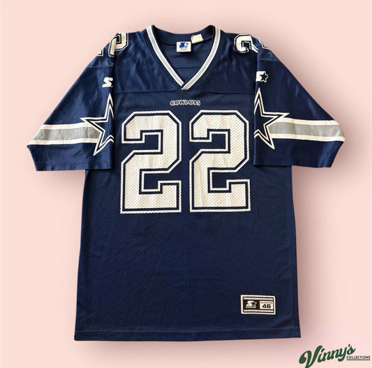 Vintage 1995 Starter NFL Dallas Cowboys Emmitt Smith Football Jersey Mens Medium