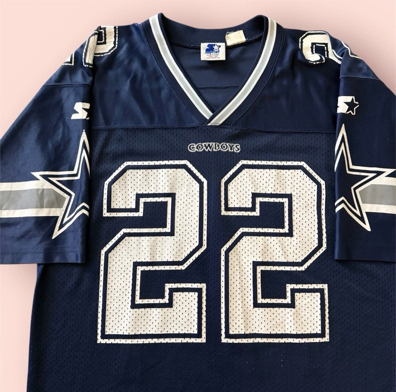 Vintage 1995 Starter NFL Dallas Cowboys Emmitt Smith Football Jersey Mens Medium