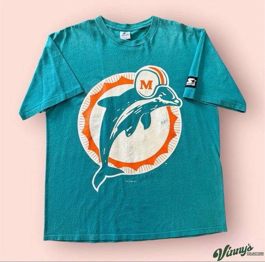 Vintage 1994 Starter NFL Miami Dolphins Football Shirt Mens Large