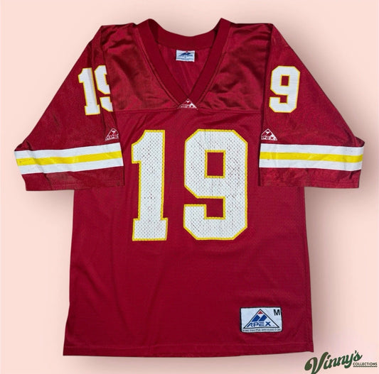 Vintage Apex One NFL Kansas City Chiefs Joe Montana Football Jersey Mens Medium
