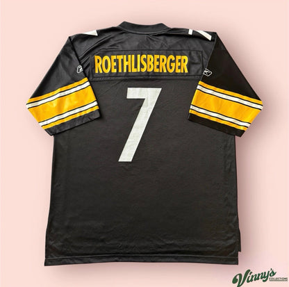 Reebok NFL Pittsburgh Steelers Ben Roethlisberger Football Jersey Mens XL