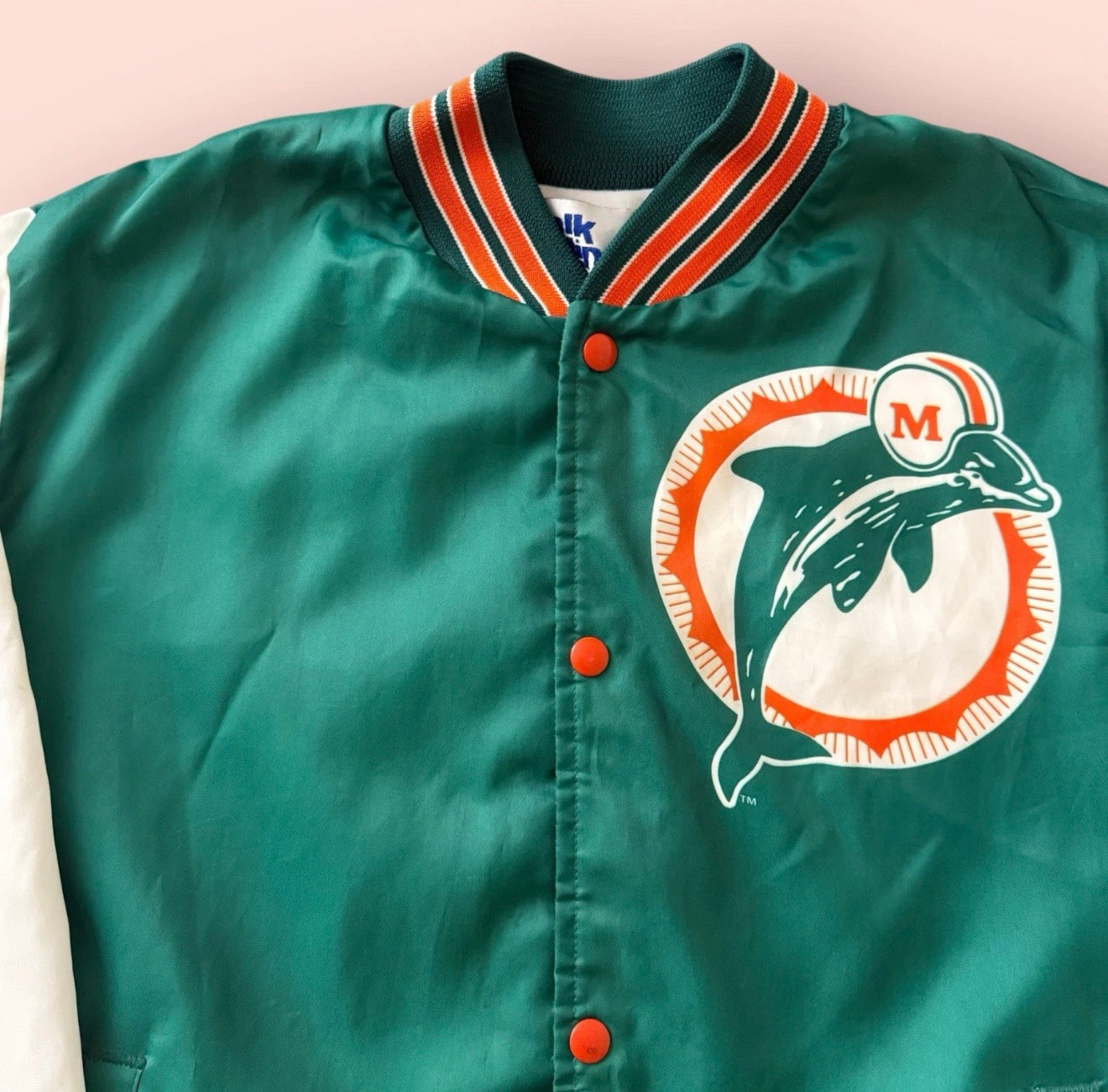 Vintage Chalk Line NFL Miami Dolphins Fanimation Football Jacket Mens Large