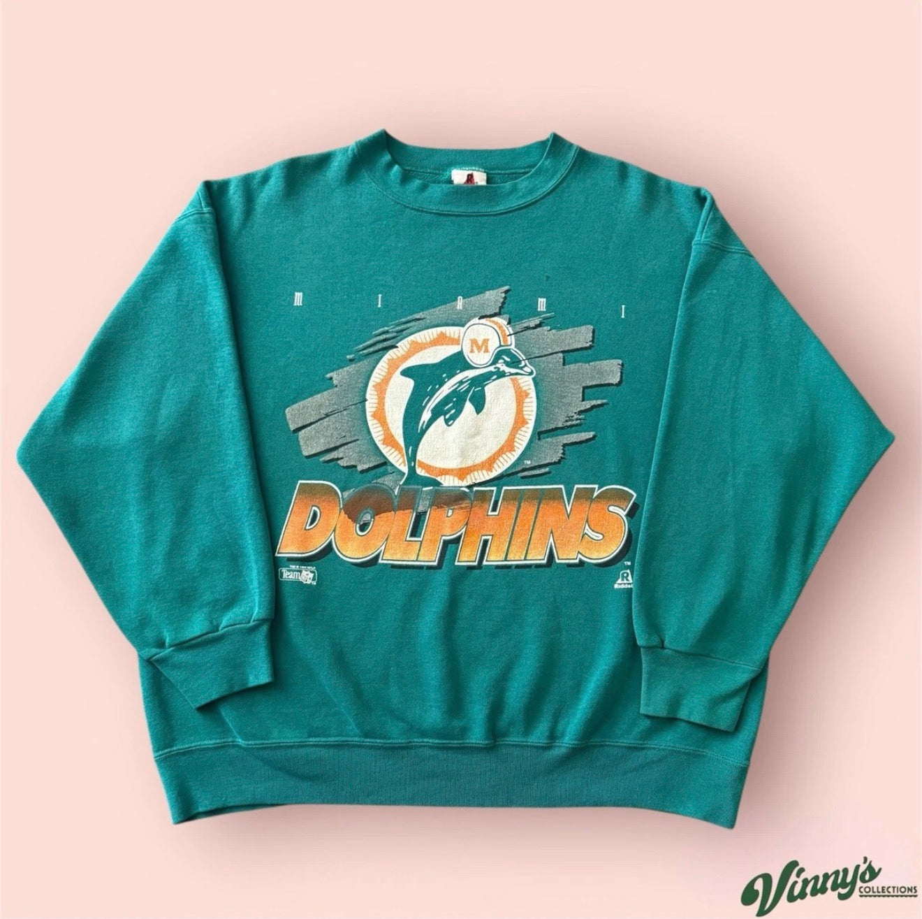 1994 Vintage Riddell NFL Miami Dolphins Football Sweatshirt Mens XL
