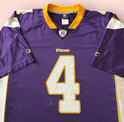 Reebok NFL Minnesota Vikings Brett Favre Football Jersey Mens XL