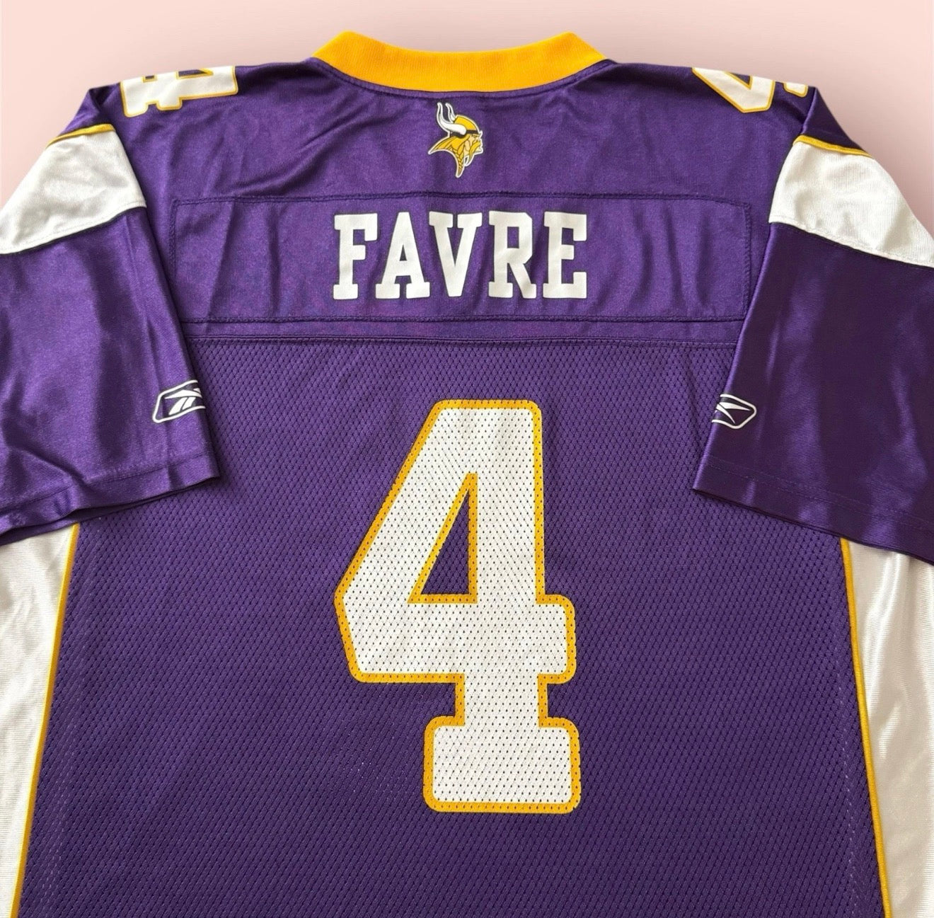 Reebok NFL Minnesota Vikings Brett Favre Football Jersey Mens XL