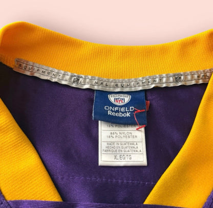 Reebok NFL Minnesota Vikings Brett Favre Football Jersey Mens XL