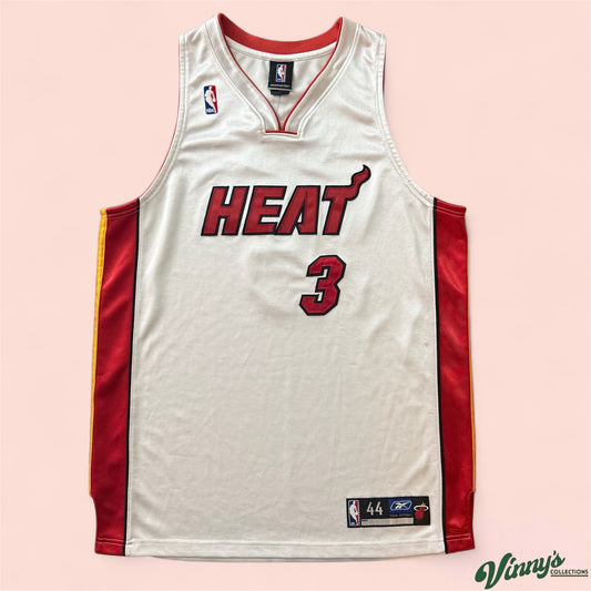 Reebok NBA Miami Heat Dwyane Wade Basketball Jersey Mens 44 Large