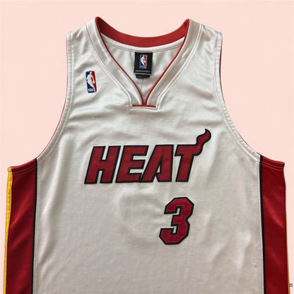 Reebok NBA Miami Heat Dwyane Wade Basketball Jersey Mens 44 Large