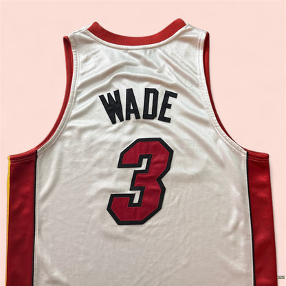 Reebok NBA Miami Heat Dwyane Wade Basketball Jersey Mens 44 Large