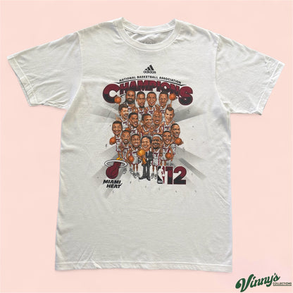 Adidas NBA Miami Heat 2012 Finals Champions Basketball Shirt Mens Medium